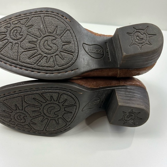 Born Women’s Size 8 Winema Brown Leather Ankle Zip Booties - Picture 7 of 11